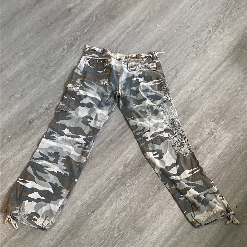 Straight Jeans with Urban Camouflage design pattern
